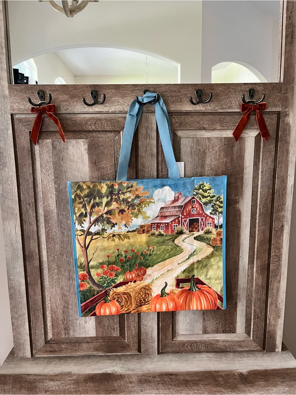 Beautiful Fall Barn Tote